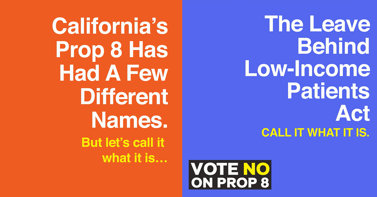 New Social Campaign Urges California Voters to Vote NO on Prop 8